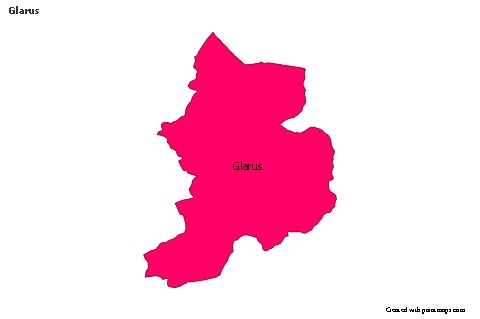 Contoh Peta untuk Glarus (berwarna)
