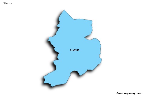 Contoh Peta untuk Glarus (biru,bayangan)