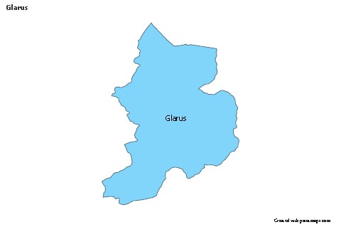 Contoh Peta untuk Glarus (biru)