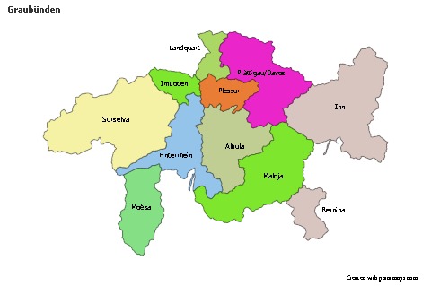 Sample Maps for Graubünden (colored)