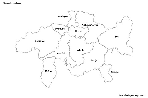 Sample Maps for Graubünden (black-white)
