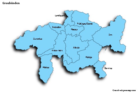 Sample Maps for Graubünden (blue,shadowy)
