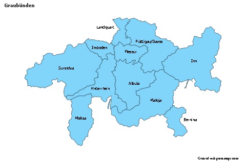 Sample Maps for Graubünden (blue)