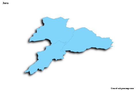 Contoh Peta untuk Jura (biru,garis luar,bayangan)