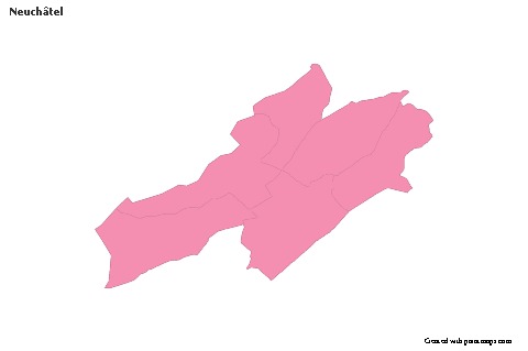 Sample Maps for Neuchâtel (pink,outline)