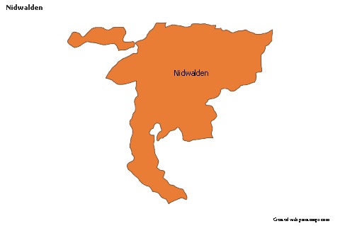 Contoh Peta untuk Nidwalden (berwarna)