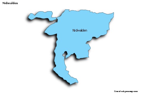 Contoh Peta untuk Nidwalden (biru,bayangan)