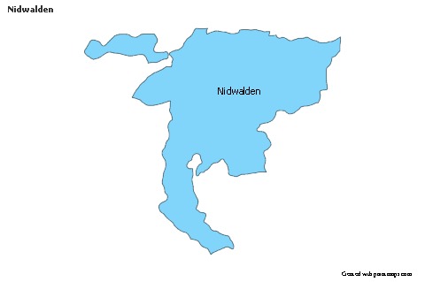 Contoh Peta untuk Nidwalden (biru)