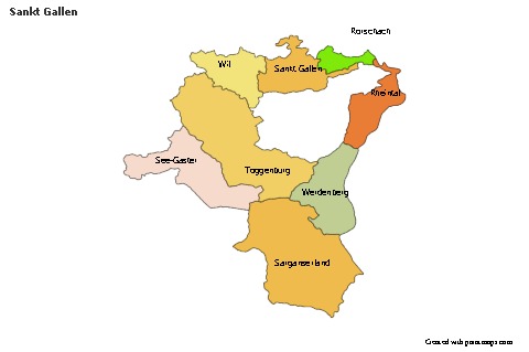Sample Maps for Sankt Gallen (colored)