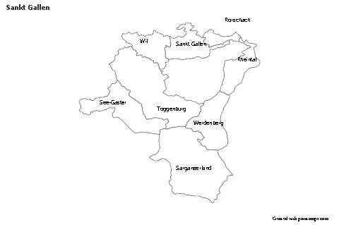 Sample Maps for Sankt Gallen (black-white)