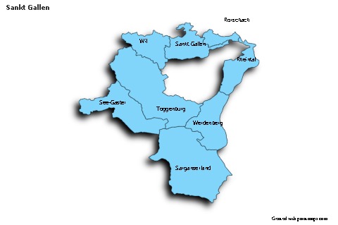 Sample Maps for Sankt Gallen (blue,shadowy)
