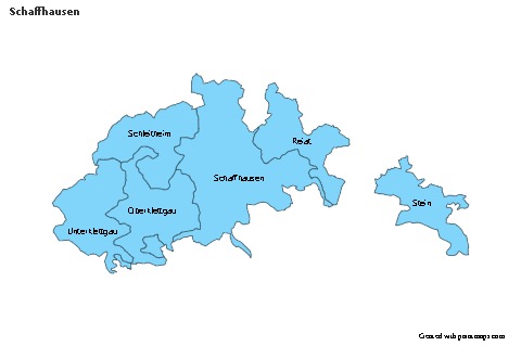 Contoh Peta untuk Schaffhausen (biru)