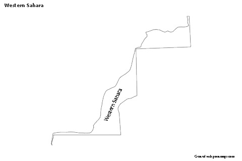 Sample Maps for Western Sahara (black-white)