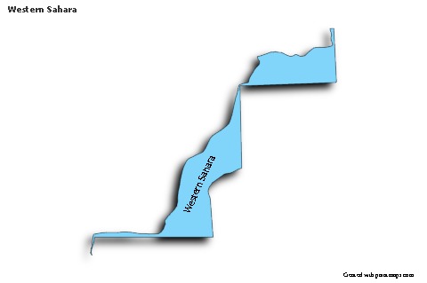 Sample Maps for Western Sahara (blue,shadowy)