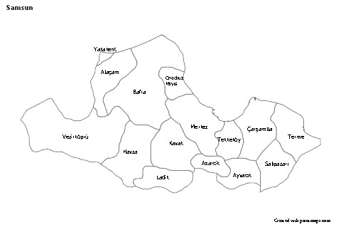 Sample Maps for Samsun (black-white)