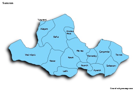 Sample Maps for Samsun (blue,shadowy)