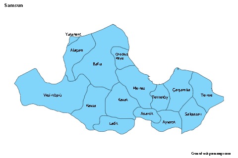 Sample Maps for Samsun (blue)