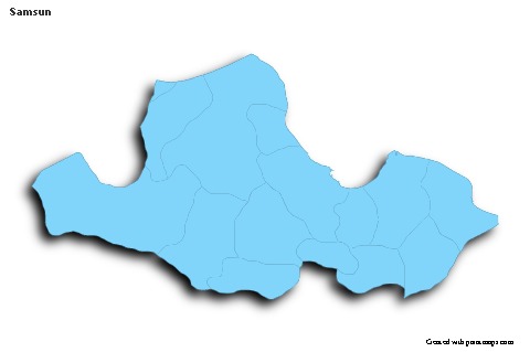 Sample Maps for Samsun (blue,outline,shadowy)