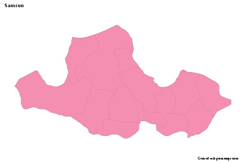 Sample Maps for Samsun (pink,outline)
