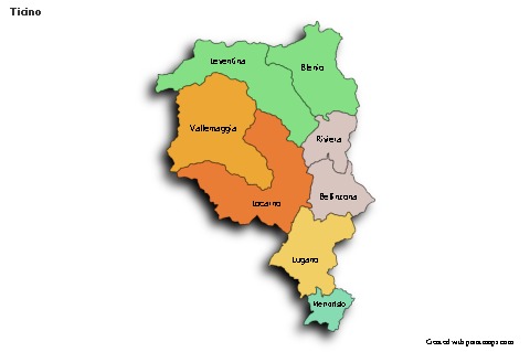 Sample Maps for Ticino (colored,shadowy)