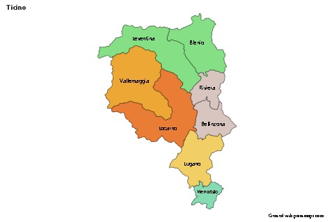 Sample Maps for Ticino (colored)