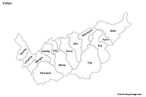 Contoh Peta untuk Valais (hitam-putih)