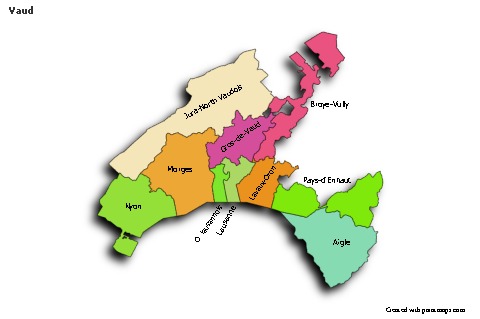 Sample Maps for Vaud (colored,shadowy)