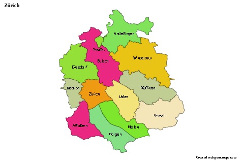 Sample Maps for Zürich (colored)