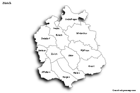 Sample Maps for Zürich (black-white,shadowy)