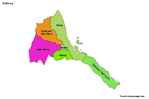 Sample Maps for Eritrea (colored)