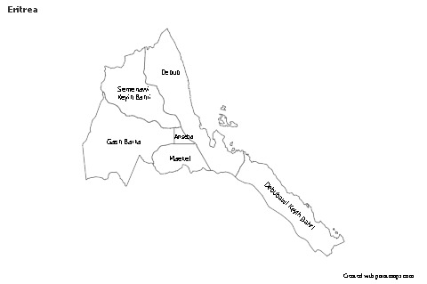 Sample Maps for Eritrea (black-white)