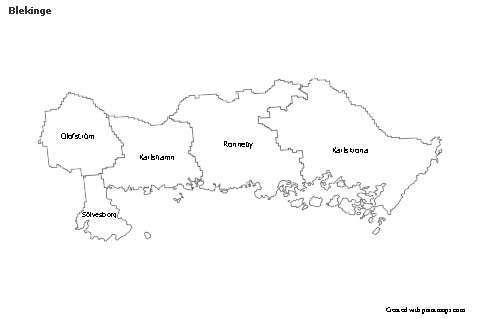 Sample Maps for Blekinge (black-white)