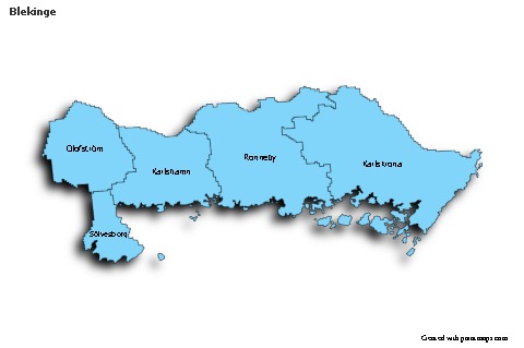 Sample Maps for Blekinge (blue,shadowy)