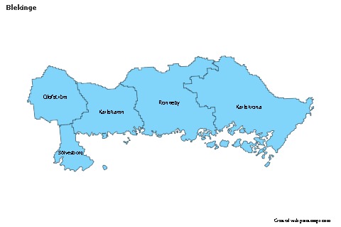 Sample Maps for Blekinge (blue)