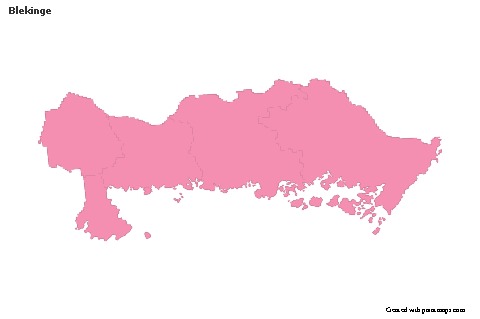 Sample Maps for Blekinge (pink,outline)