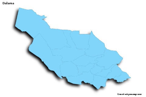 Mapas de muestra para Dalarna (azul,contorno,sombrío)