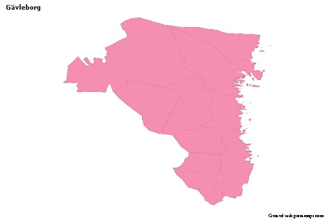 Sample Maps for Gävleborg (pink,outline)