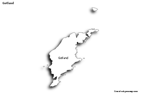 Sample Maps for Gotland (black-white,shadowy)