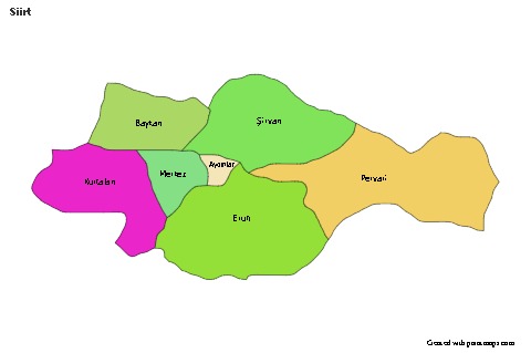 Contoh Peta untuk Siirt (berwarna)