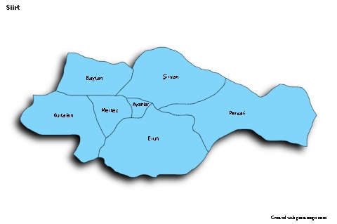 Contoh Peta untuk Siirt (biru,bayangan)