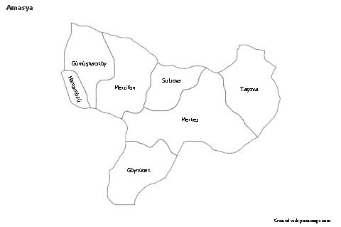 Sample Maps for Amasya (black-white)