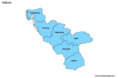 Sample Maps for Halland (blue)