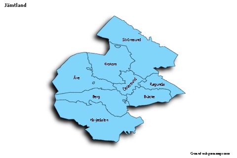 Sample Maps for Jämtland (blue,shadowy)