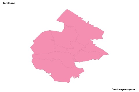 Sample Maps for Jämtland (pink,outline)