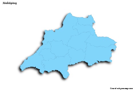 Mapas de muestra para Jönköping (azul,contorno,sombrío)