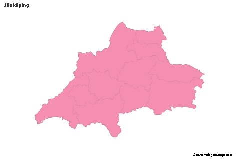 Mapas de muestra para Jönköping (rosa,contorno)