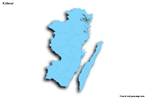 Sample Maps for Kalmar (blue,outline,shadowy)