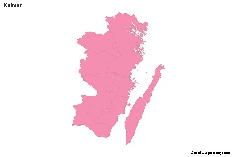 Sample Maps for Kalmar (pink,outline)