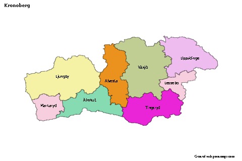 Sample Maps for Kronoberg (colored)