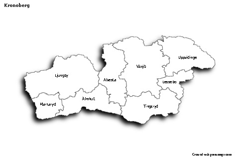 Sample Maps for Kronoberg (black-white,shadowy)